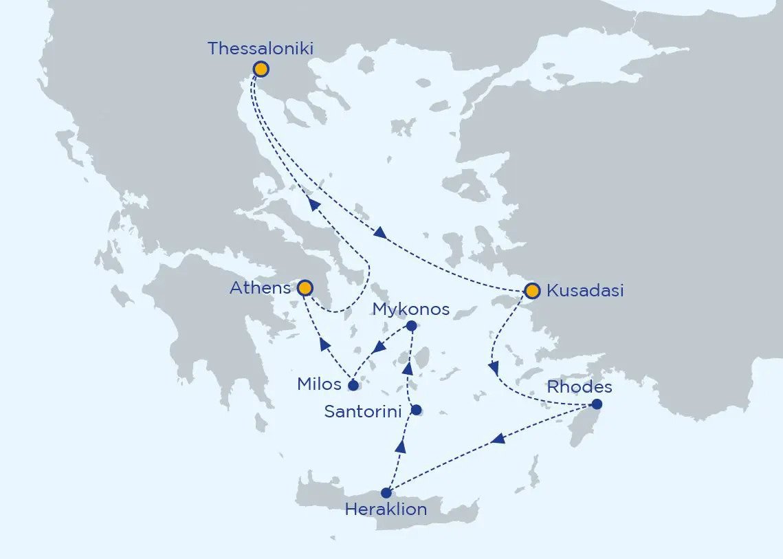 7 Day Cruise Ιdyllic Aegean